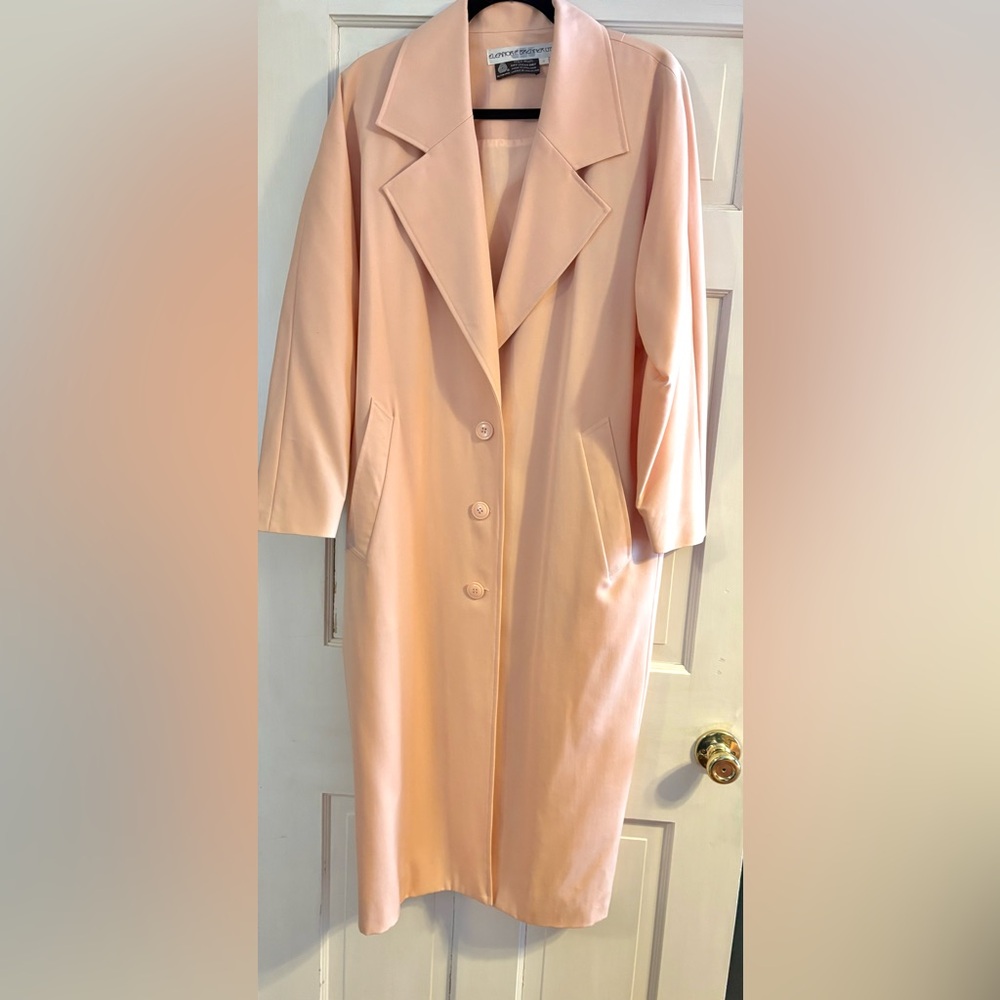 Vintage Wool Spring Duster Coat size Small, like new